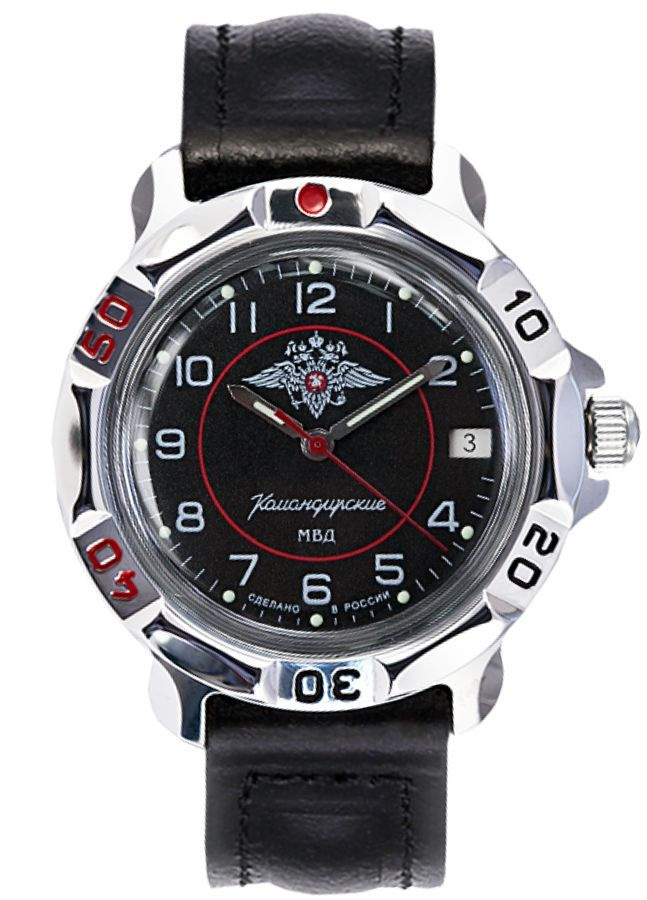 Часы наручные мужские "Командирские" 2414/811952 с символикой МВД  #1