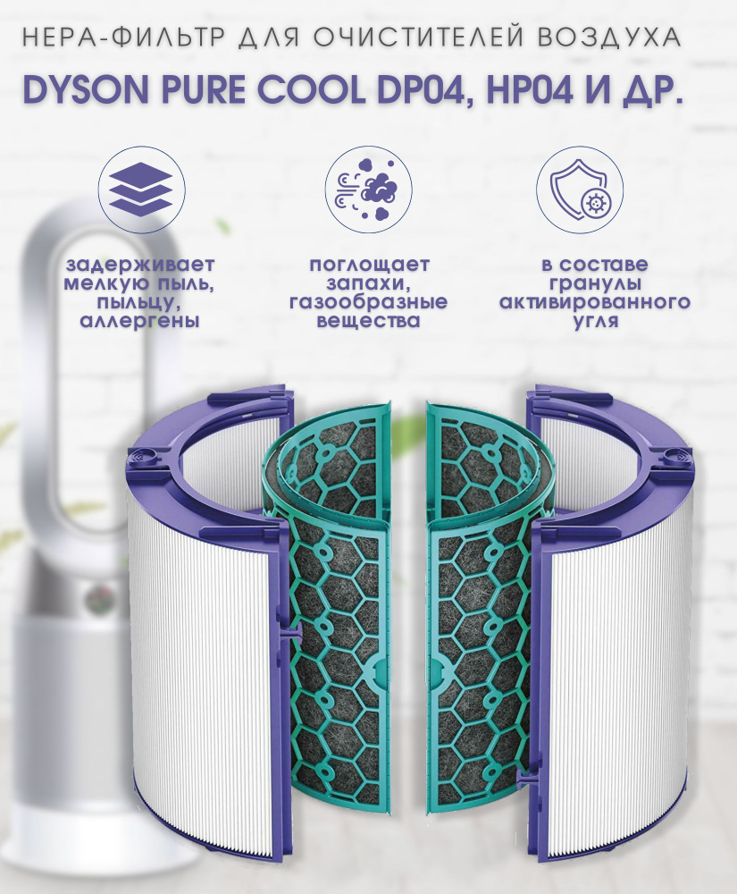 HEPA-фильтр для очистителя воздуха Dyson Pure Cool DP04, TP04, HP04, DP05, TP05, HP05  #1