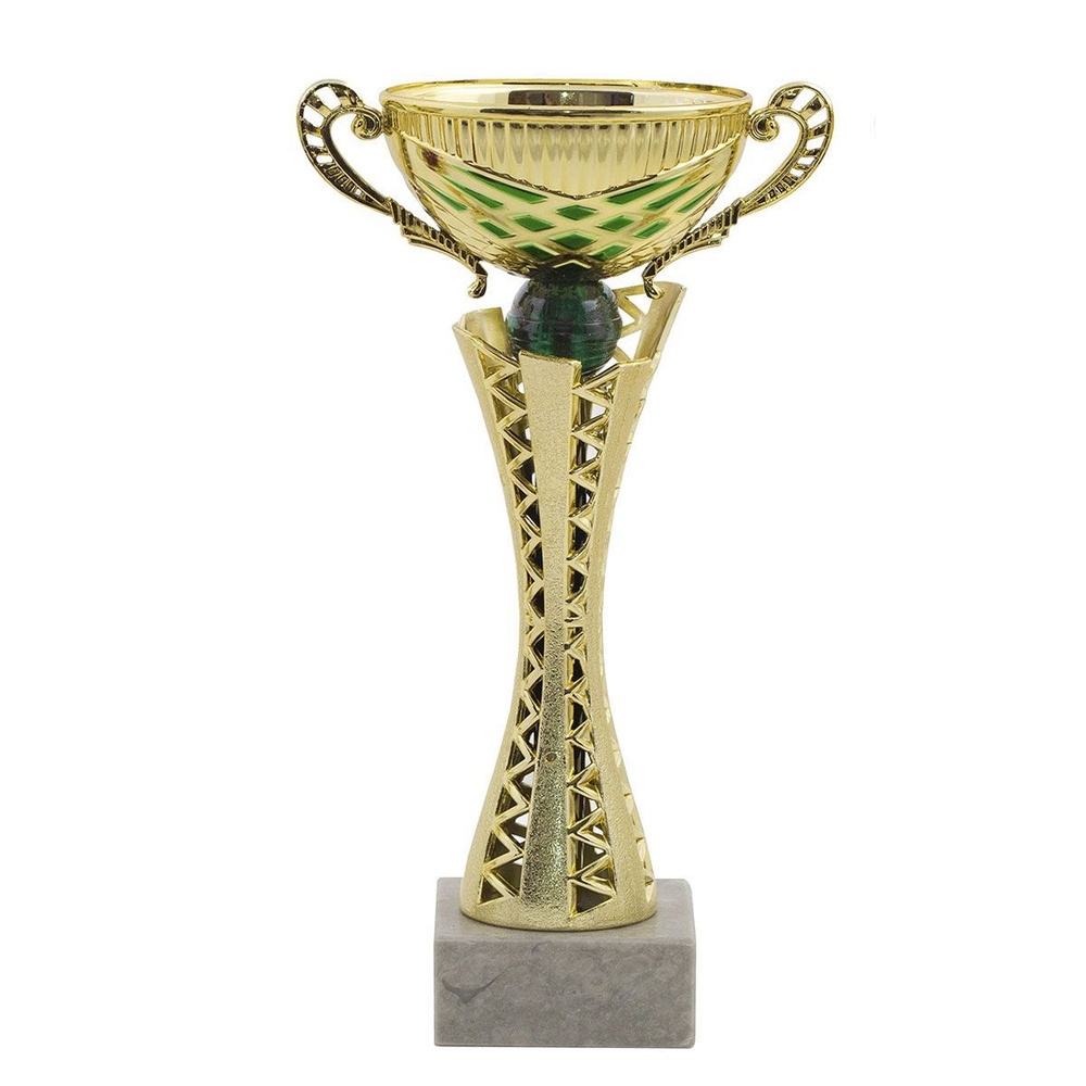 Кубок ИК0039 25,5 см, золото/зеленый #1