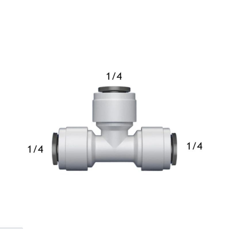 Тройник (фитинг на трубку 1/4") для фильтра Hubert, совместим со всеми системами (Родничок, Гейзер, Барьер, #1