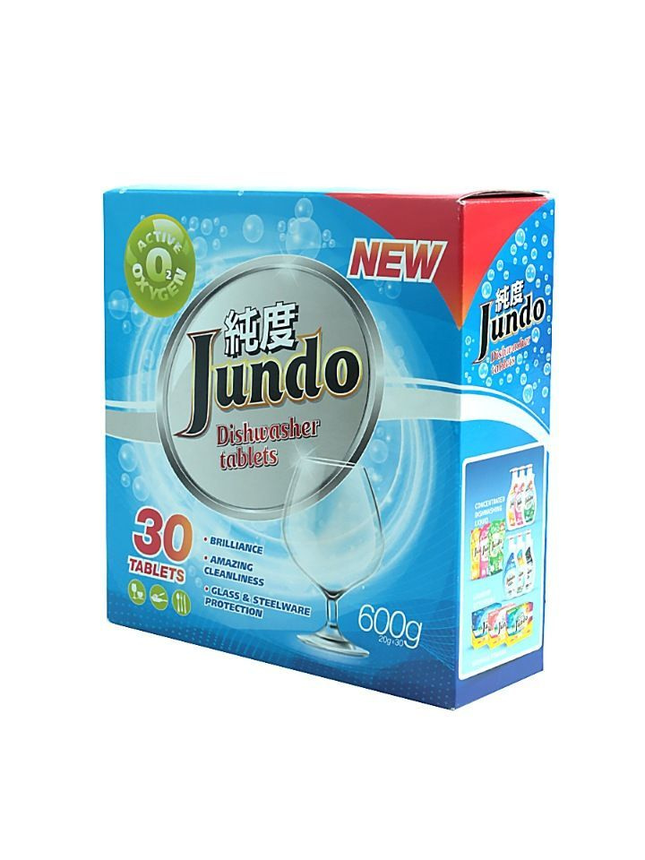 Jundo Active Oxygen Таблетки для посудомоечных машин с активным кислородом 30 шт  #1