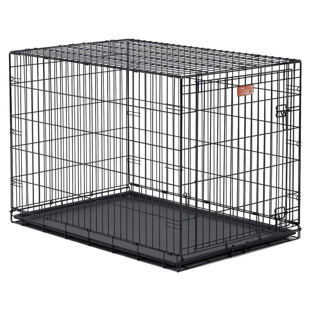 Клетка MidWest iCrate для собак 108х72х77h см, 1 дверь, черная 1542 #1