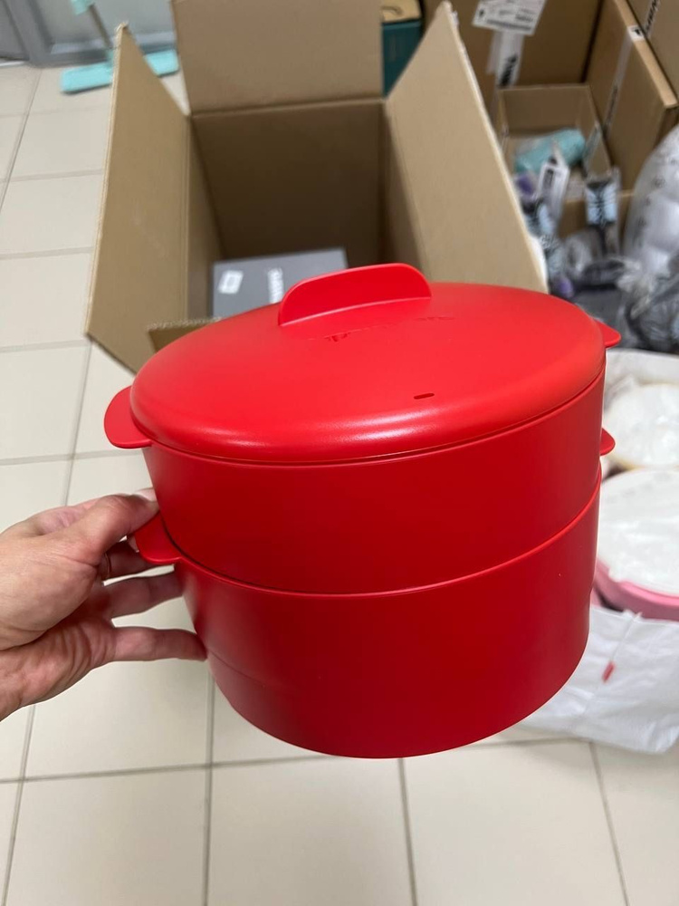 Tupperware Пароварка, Пищевой полимер, 2 яруса, 2 л #1