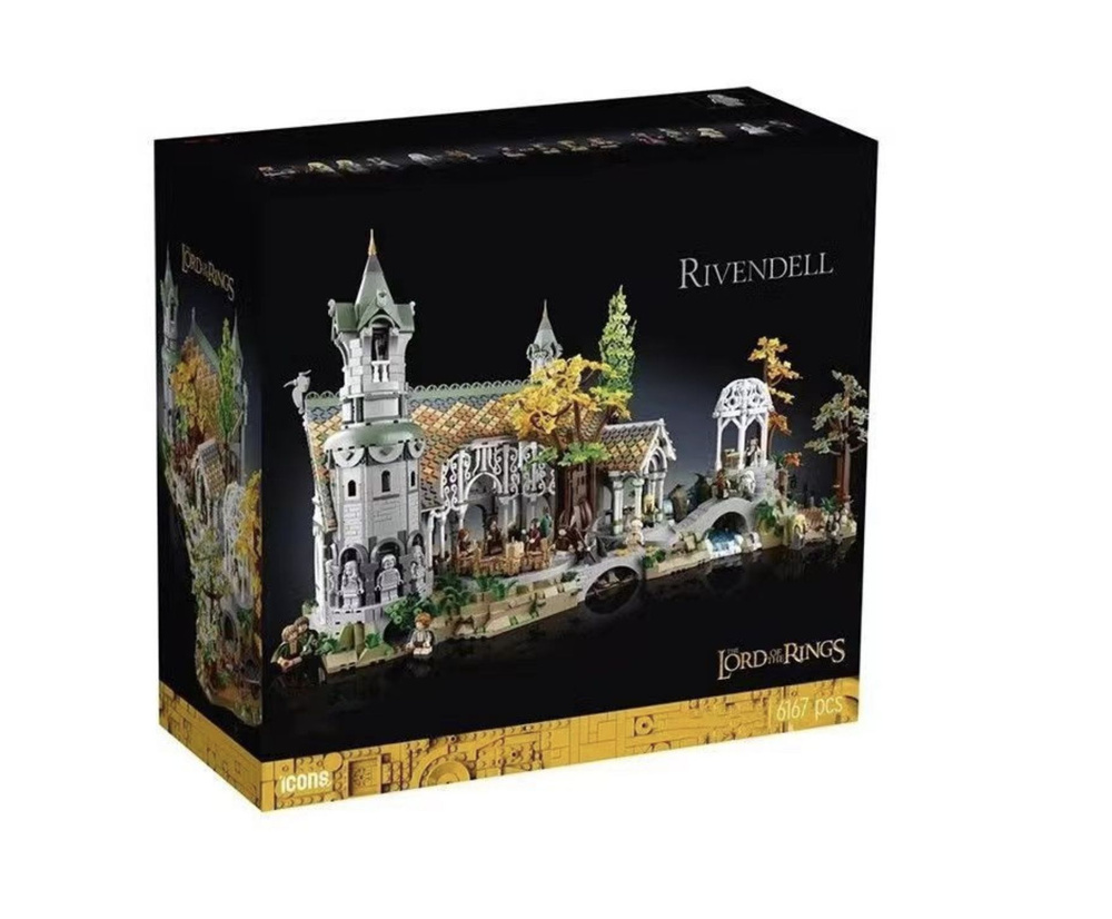 Конструктор Последний листинг E9958 The Lord of the Rings: Rivendell Кирпичи 6167pcs Совместимость с #1