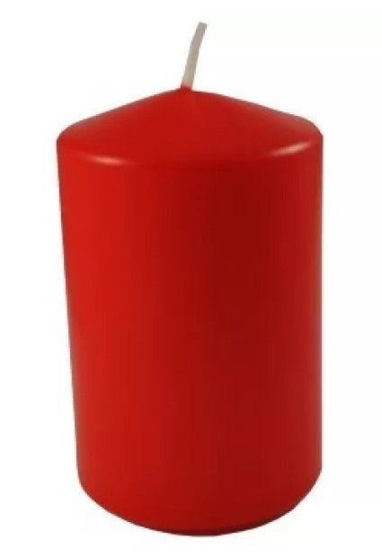 Свеча столбик красная 50х80см #1
