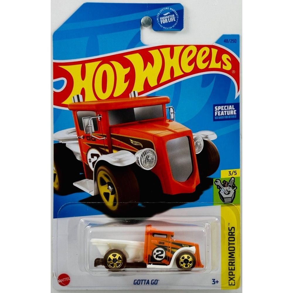 HKK73 Машинка металлическая игрушка Hot Wheels коллекционная модель GOTTA GO оранжевый  #1