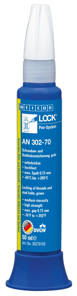 Фиксатор резьбы и распорных болтов WEICONLOCK AN 302-70 (50 мл) #1