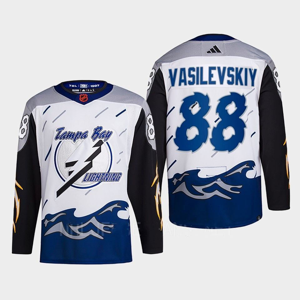 NHL джерси хоккейная Тампа Бэй Лайтнинг Tampa Bay Lightning Jersey Andrei Vasilevskiy  #1