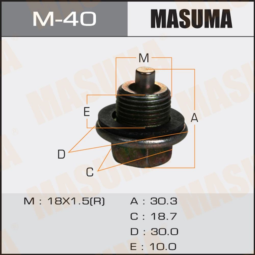 Болт маслосливной С МАГНИТОМ Masuma M-40 #1