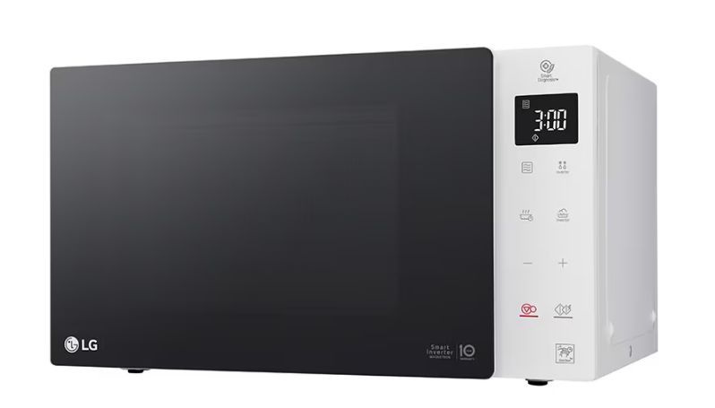 Микроволновая печь LG MW25R35GISW СВЧ соло 25л. Соло. Инвертор. 1000Вт, цвет: корпус Белый, дверца черная, #1