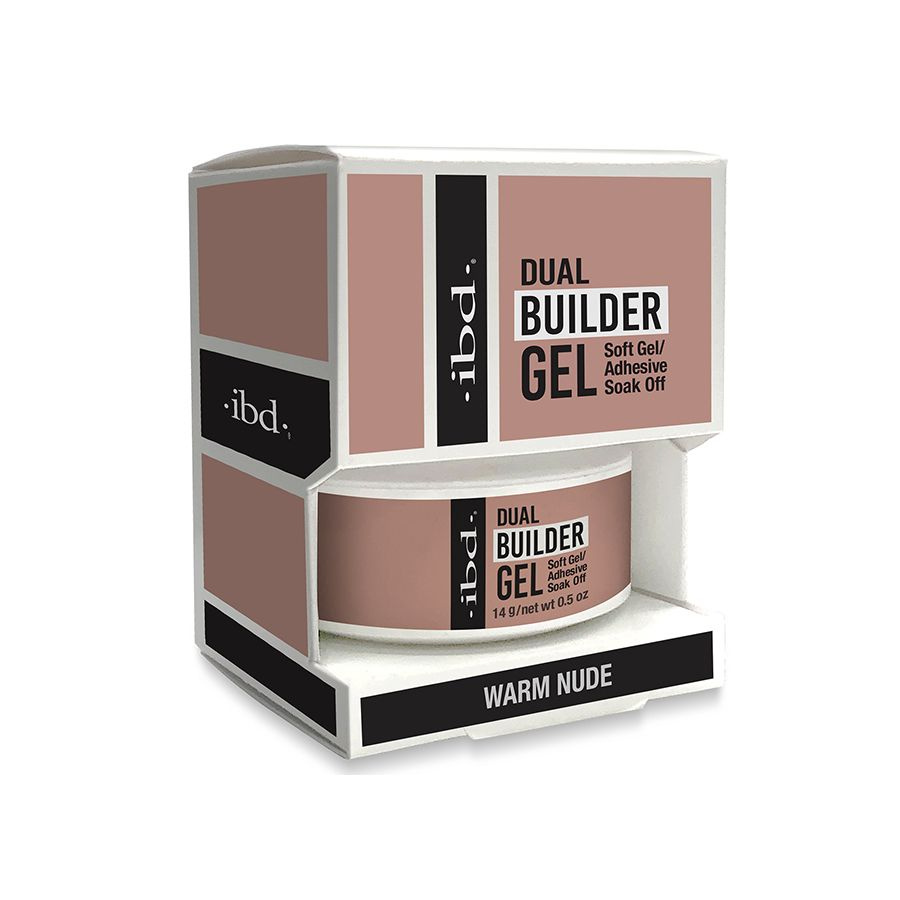 IBD, Dual Builder Gel - Мягкий конструирующий гель для наращивания, моделирования ногтей Led/UV (Warm #1