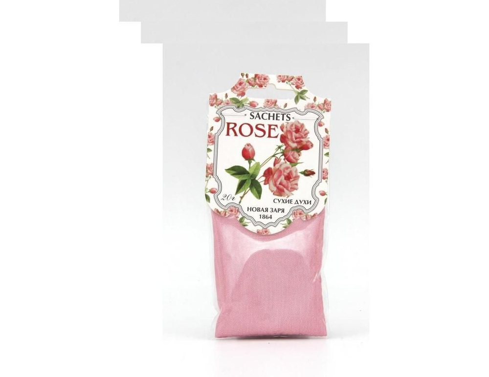 Новая Заря Сухие духи-саше для шкафов и помещений Роза Sachets Rose, 20гр, 3шт.  #1