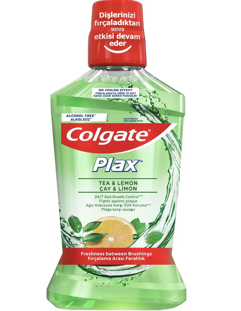 Колгейт Плакс / Colgate Plax Свежесть чая и лимон - Ополаскиватель для полости рта, 500 мл  #1