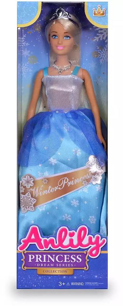 Кукла 98023 в нарядном платье и короне в/к #1