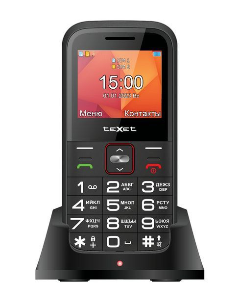 Texet Мобильный телефон Мобильный телефон teXet TM-B418 цвет красный, черный матовый, красный  #1