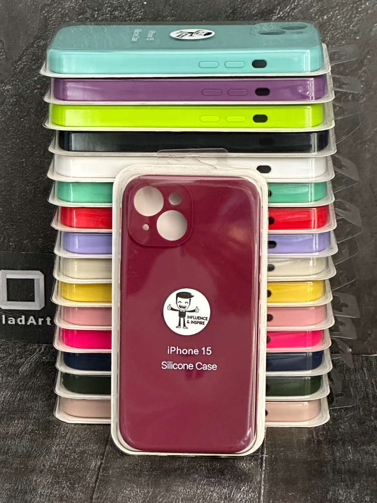 Чехол на Apple iPhone 15 / Айфон 15, Silicone case #1