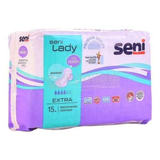 Прокладки урологические Seni Lady Extra 4 капли 15 штук #1