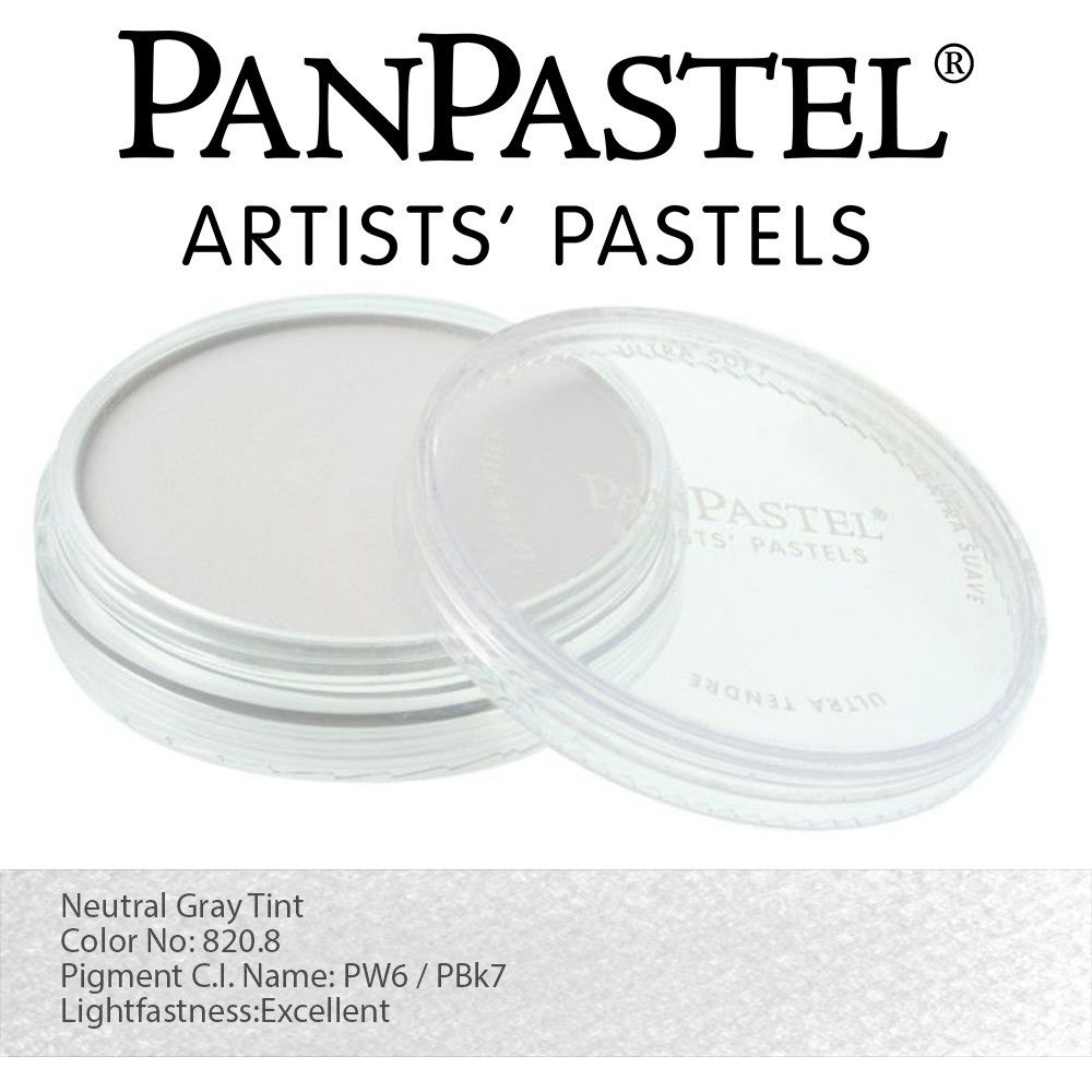 Пастель сухая "PanPastel" 820.8 Neutral Grey Tint (Серый нейтральный светлый) PP28208  #1