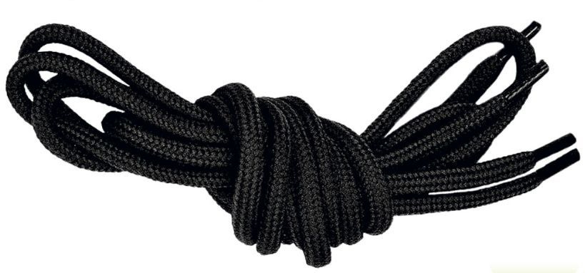 Армейские шнурки. Усиленные шнурки специально для берцев (чёрные), 180 см  #1