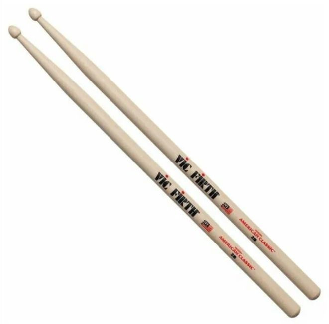 VIC FIRTH American Classic 2B барабанные палочки, орех, деревянный наконечник  #1