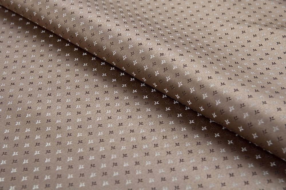 Ткань мебельная, жаккард FLORA damask comp brown, ширина 140 см, цена за 1 п.м.  #1