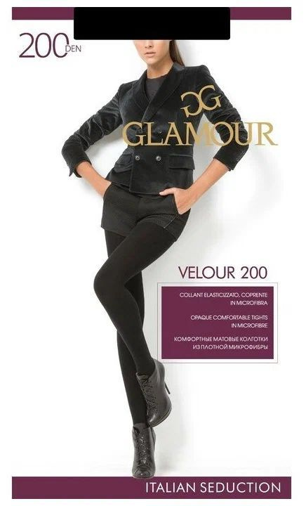 Колготки Glamour Velour, 100 ден, 1 шт #1