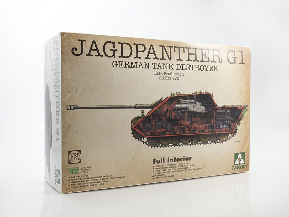 Сборная модель танка TAKOM Jagdpanther G1 Late Production Sd.Kfz.173, масштаб 1/35  #1