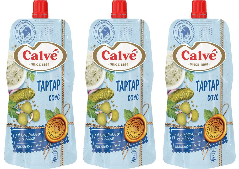 Соус CALVE Тартар, 3 уп по 230 г #1