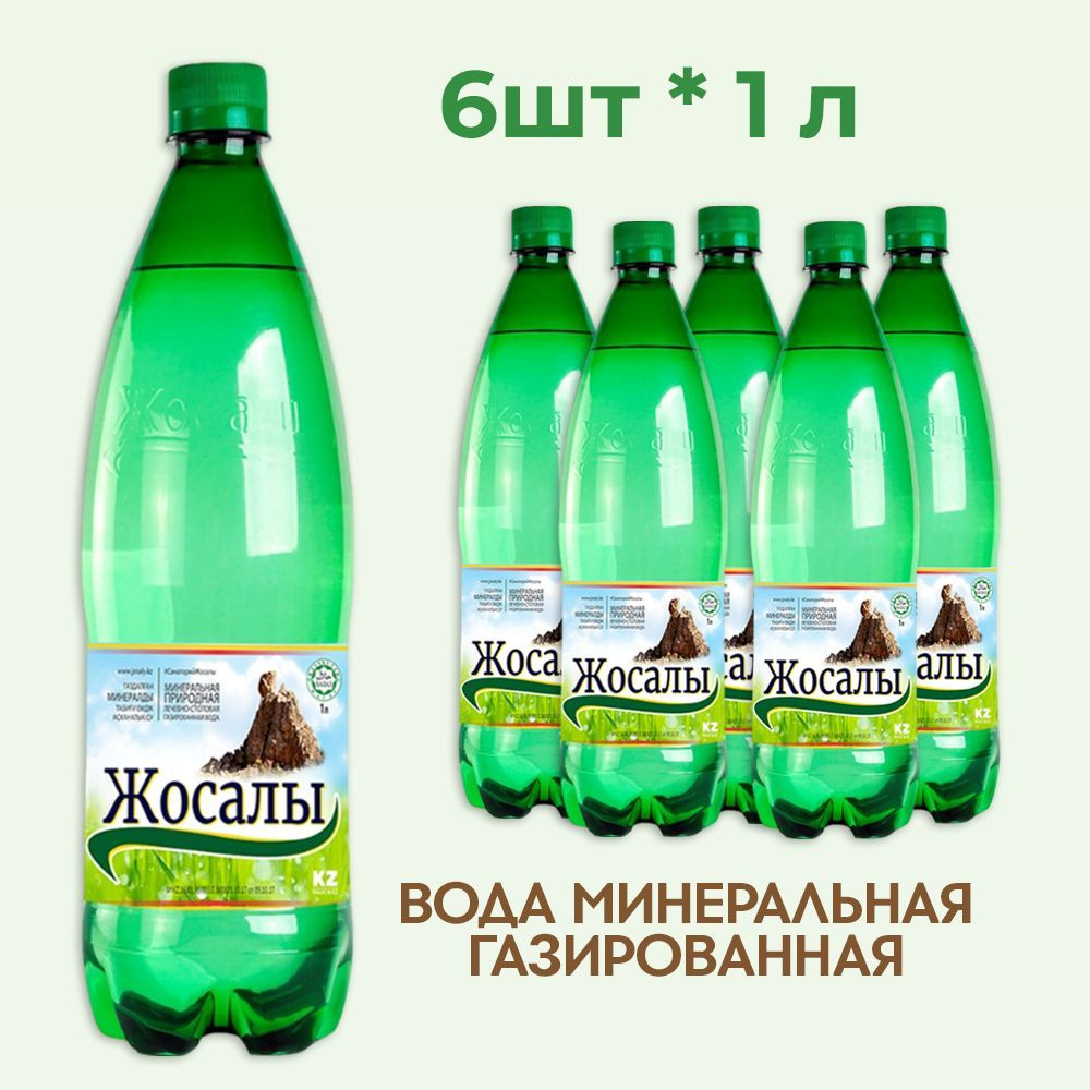 Жосалы Вода Минеральная Газированная 1000мл. 6шт #1