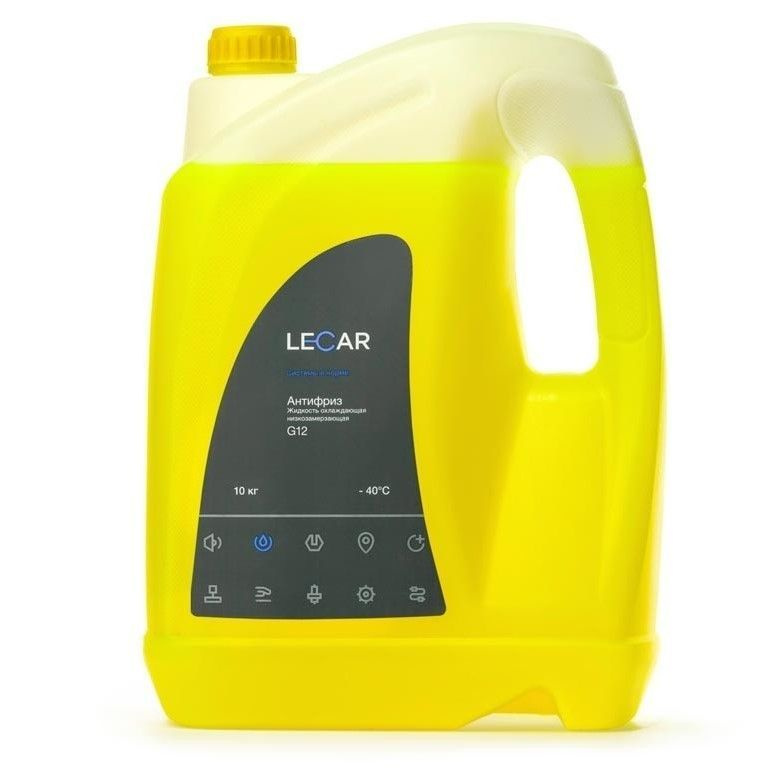 Антифриз LECAR G12 -40 С желтый 5 кг #1