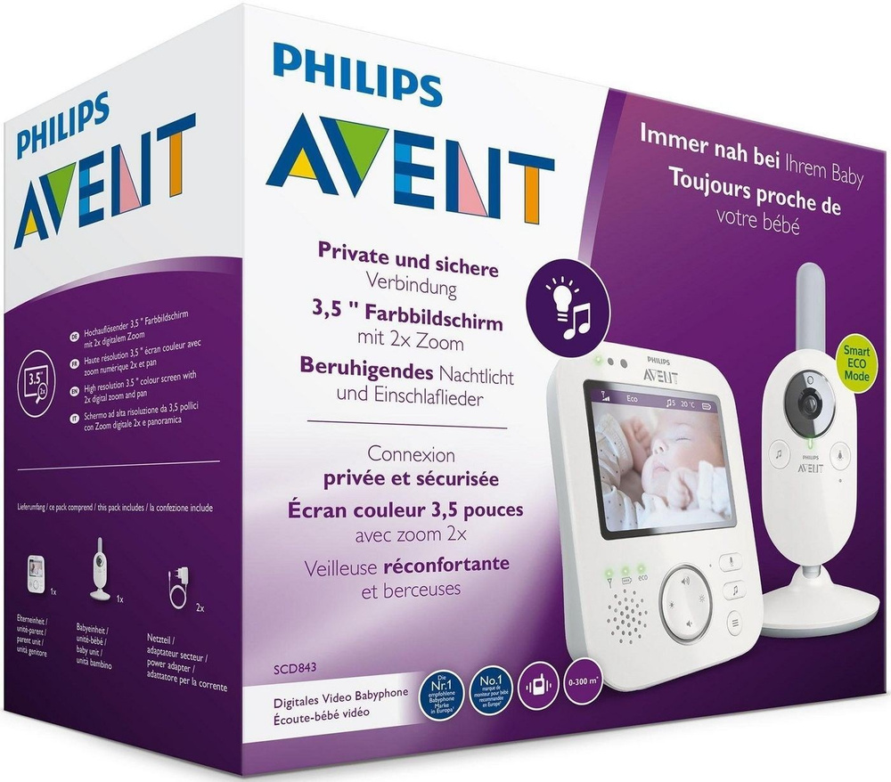 Видеоняня Philips Avent SCD843 Video-Babyphone #1