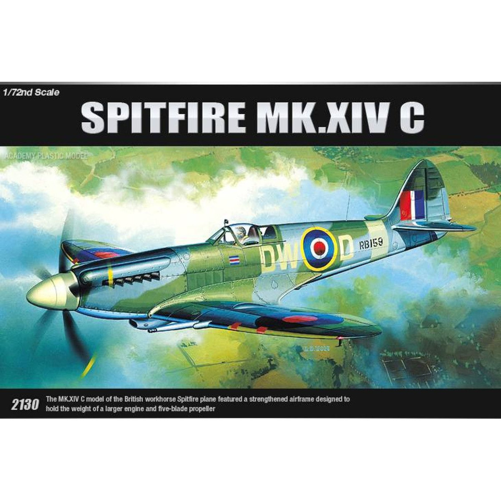 Academy сборная модель 12484 Spitfire Mk.XIVC 1:72 #1