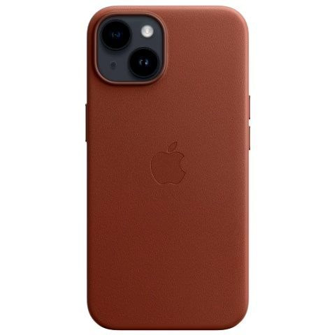 Кожаный чехол MagSafe для iPhone 13 / с анимация / Leather Case with MagSafe / коричневый  #1