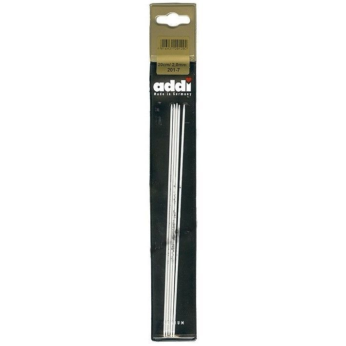 Спицы для вязания ADDI чулочные, алюминий Sock №2 20 см (ADDI.201-7/2-20)  #1