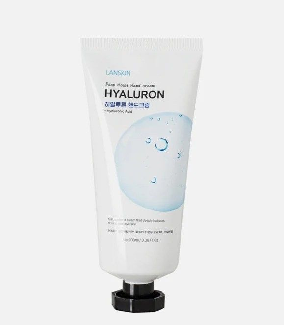 LanSkin Deep Moist Hyaluron Hand Cream Глубоко увлажняющий крем для рук с гиалуроновой кислотой 100 мл #1