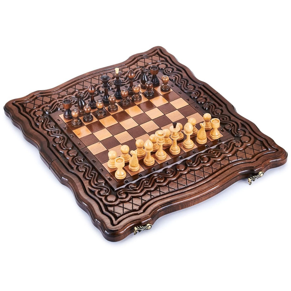 Шахматы + нарды резные "Бриз" 40, Harutyunyan #1