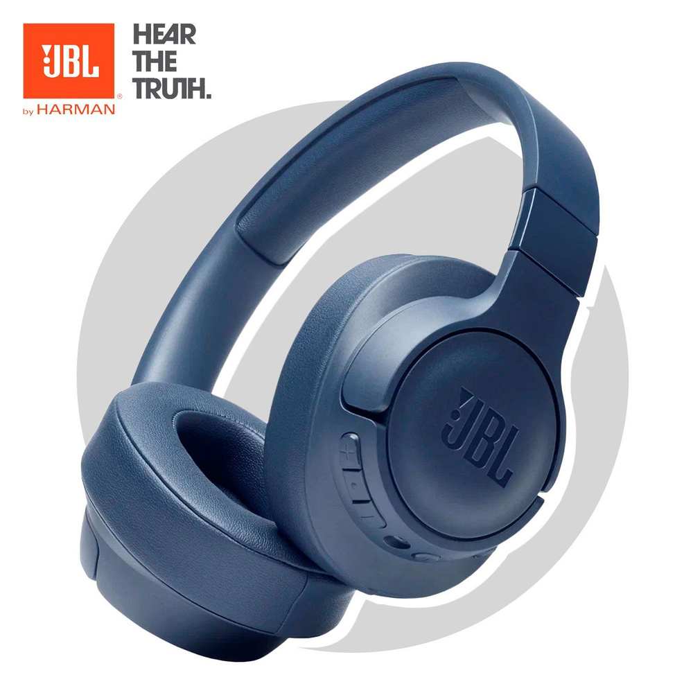 JBL Наушники беспроводные с микрофоном JBL Tune 760NC, 3.5 мм, USB Type-C, синий. Товар уцененный  #1