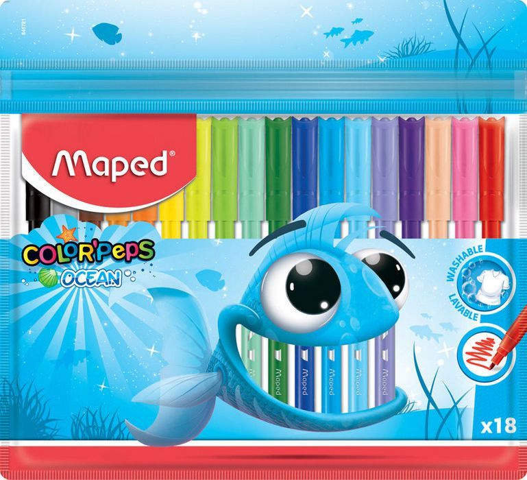 Maped Набор фломастеров, 18 шт. #1