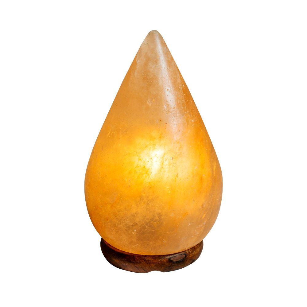 Соляная лампа Капля Barry Drop из гималайской соли, настольный светильник, ночник  #1