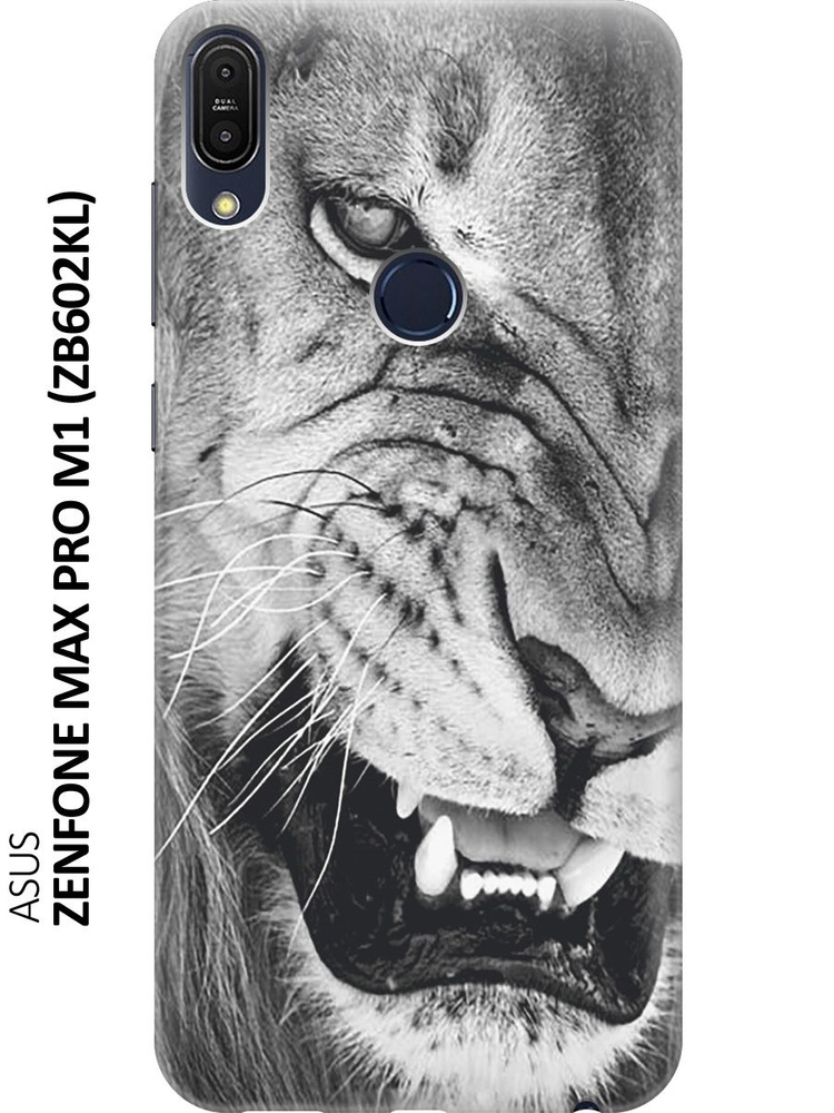 Силиконовый чехол на Asus Zenfone Max Pro M1 (ZB602KL) / Асус Зенфон Макс Про М1 с принтом "Скалящийся #1