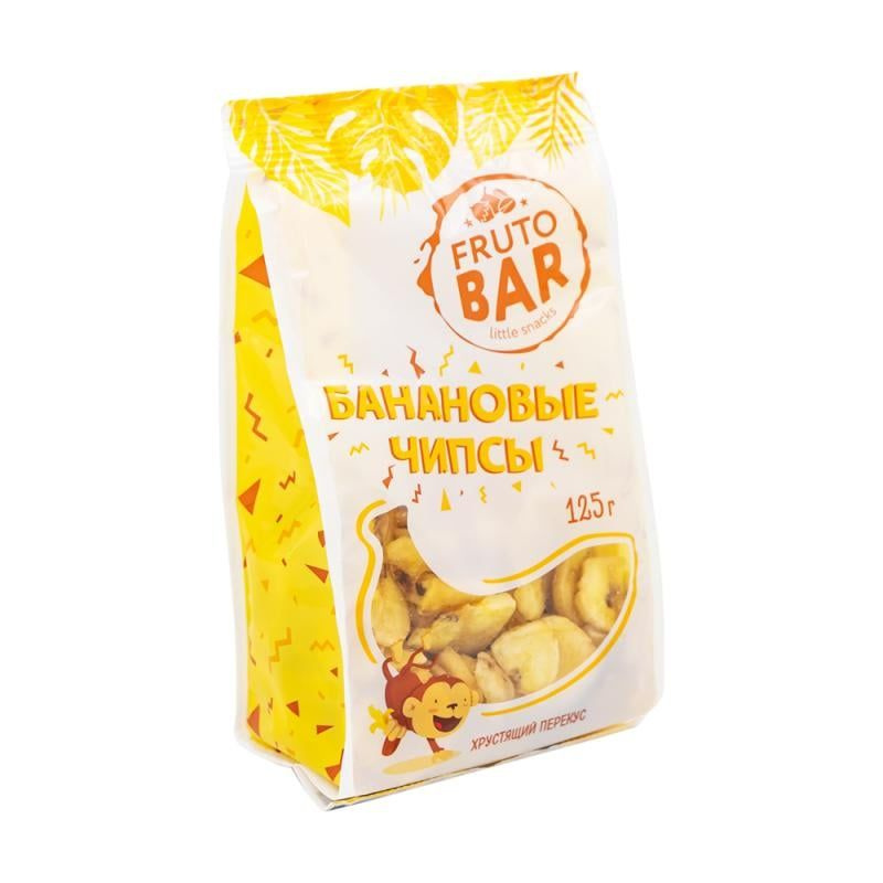 Банановые чипсы, FRUTO BAR, 125 г #1