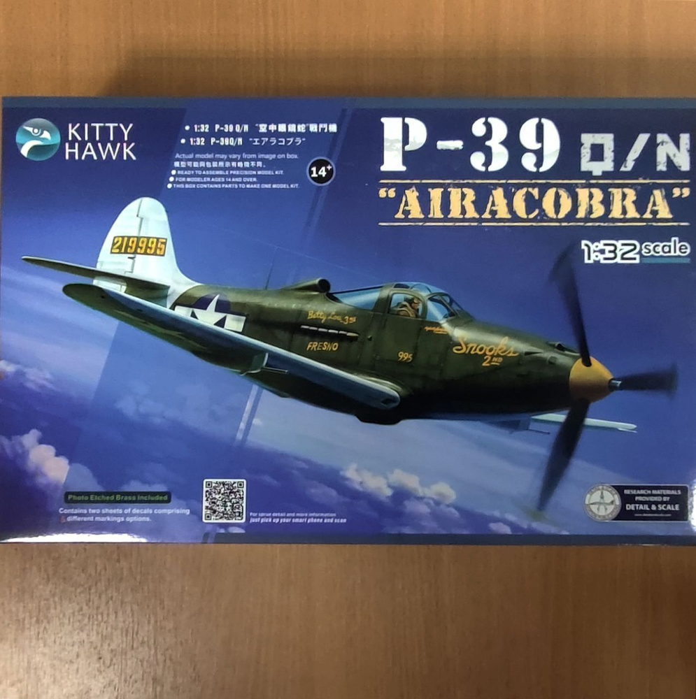 Сборная модель P-39Q/N Airacobra, KittyHawk, 1/32 #1