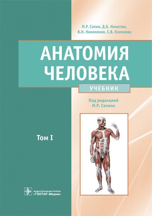 Анатомия человека : учебник : ТОМ ПЕРВЫЙ в 2 томах / М. Р. Сапин, Д. Б. Никитюк, 2022. Т. I. 528 с. | #1