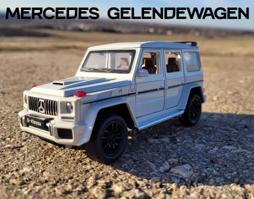 Металлическая машинка Mercedes Gelendewagen ( Гелик ) Мерседес Гелендваген со звуком и светом  #1