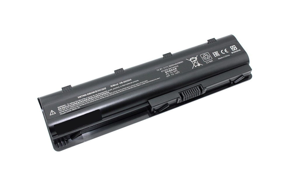 Аккумулятор (батарея) для ноутбука HP DV6-3000, DV6-6000 / HSTNN-Q62C / 5200mAh 10.8V черная  #1