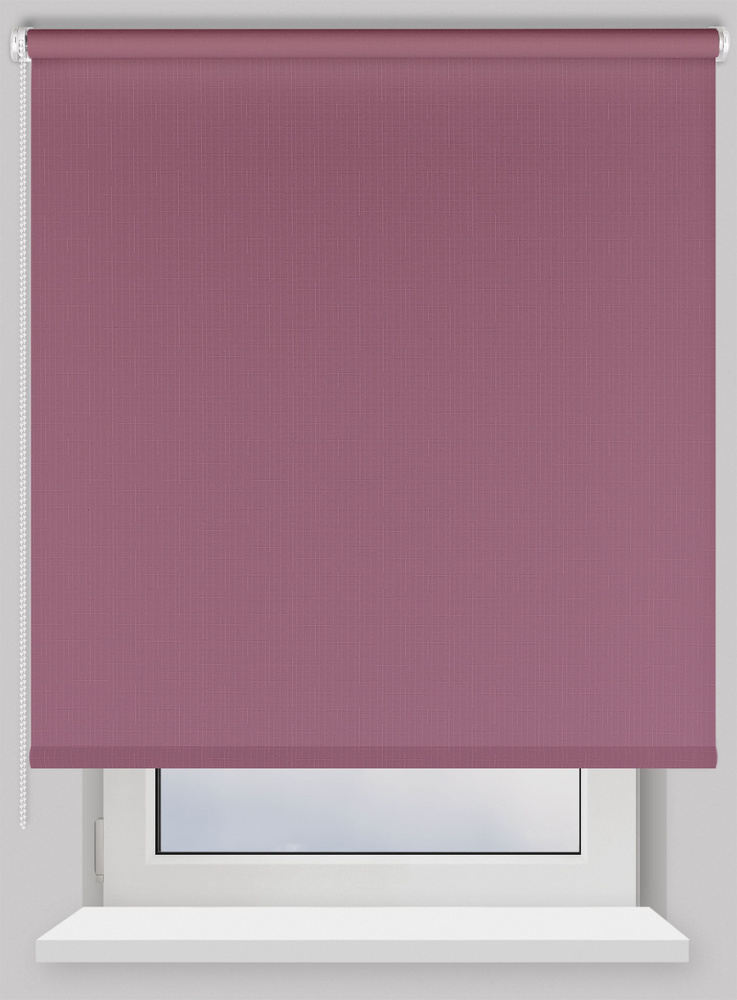 Штора рулонная Shantung 120х160 см на окно фиолетовый #1