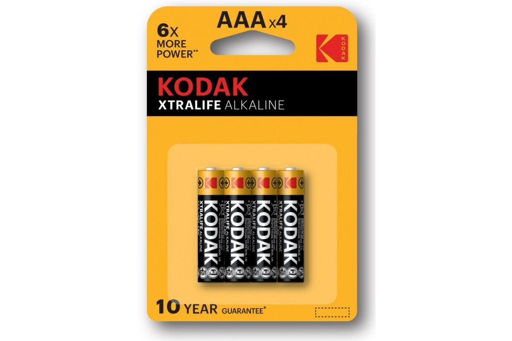 Kodak Батарейка AAA, Щелочной тип, 1,2 В, 4 шт #1