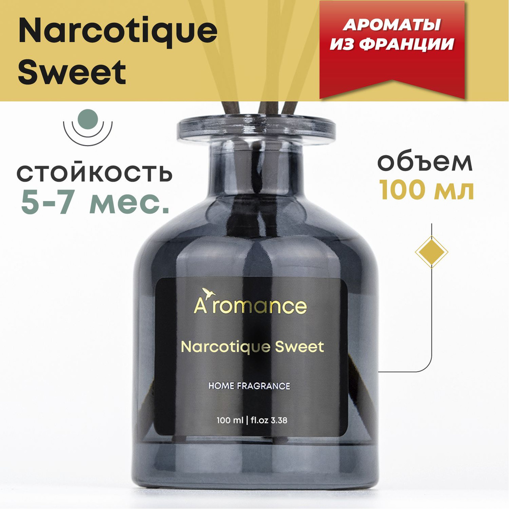 Ароматизатор для дома парфюм аромат диффузор с палочками Narcotique Sweet 100 мл  #1