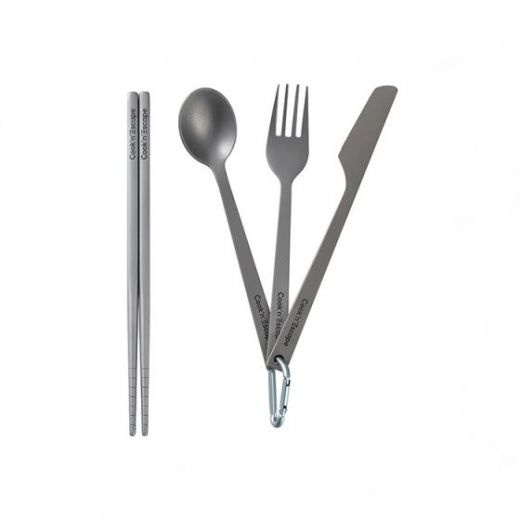 Набор столовых приборов Cook 'n' Escape CA2006 4-Piece Titanium Cutlery Set #1