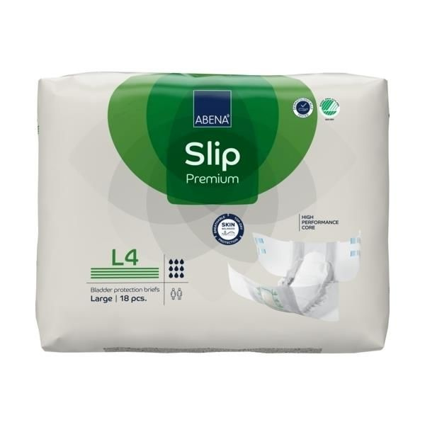 Подгузники для взрослых Abena Slip Premium L4 (ночные), объем талии 100-150 см, 18 шт.  #1